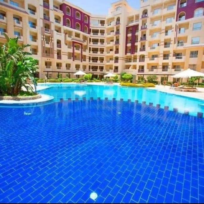 Sunny Studio With 3 Swimming Pools Florenza Hurghada Exteriér fotografie